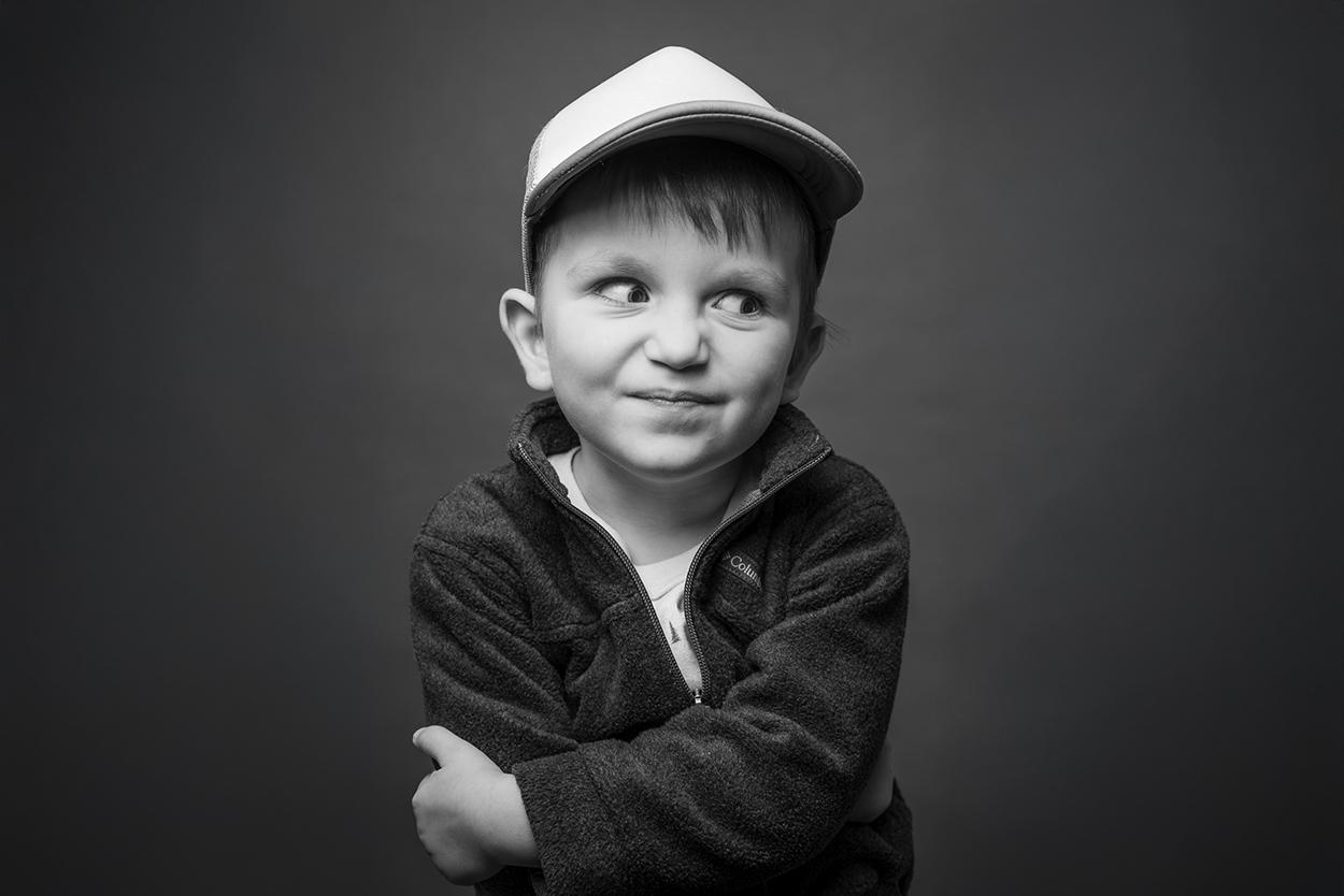 Kiddo has the mischievous eyes